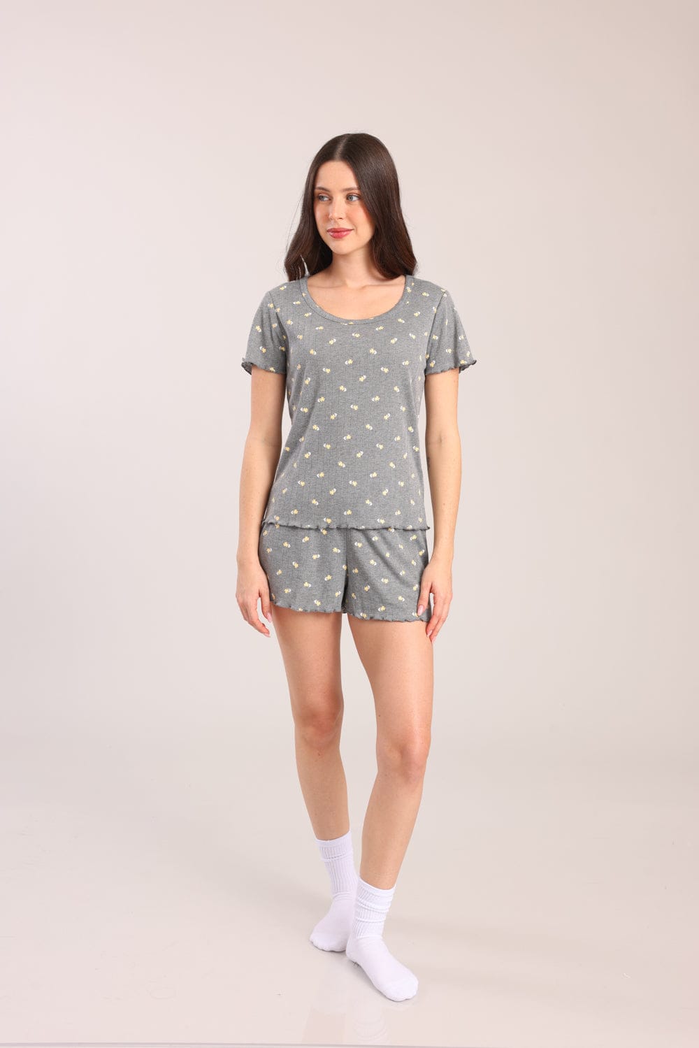 FOX נשים אחר פיג'מה קצרה עם הדפס פיג'מה קצרה עם הדפס