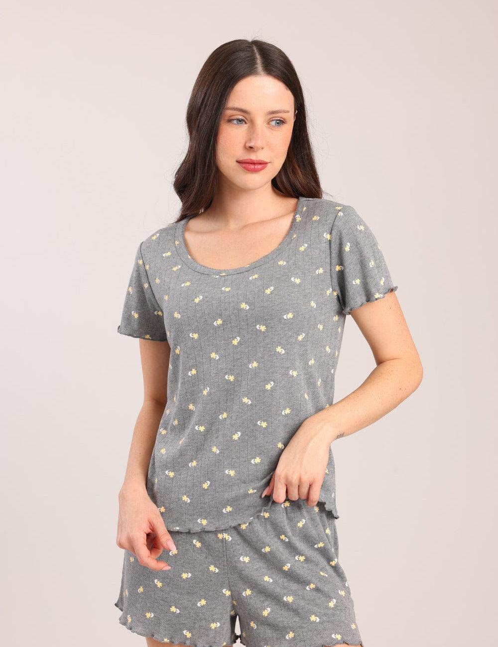 FOX נשים אחר פיג'מה קצרה עם הדפס פיג'מה קצרה עם הדפס