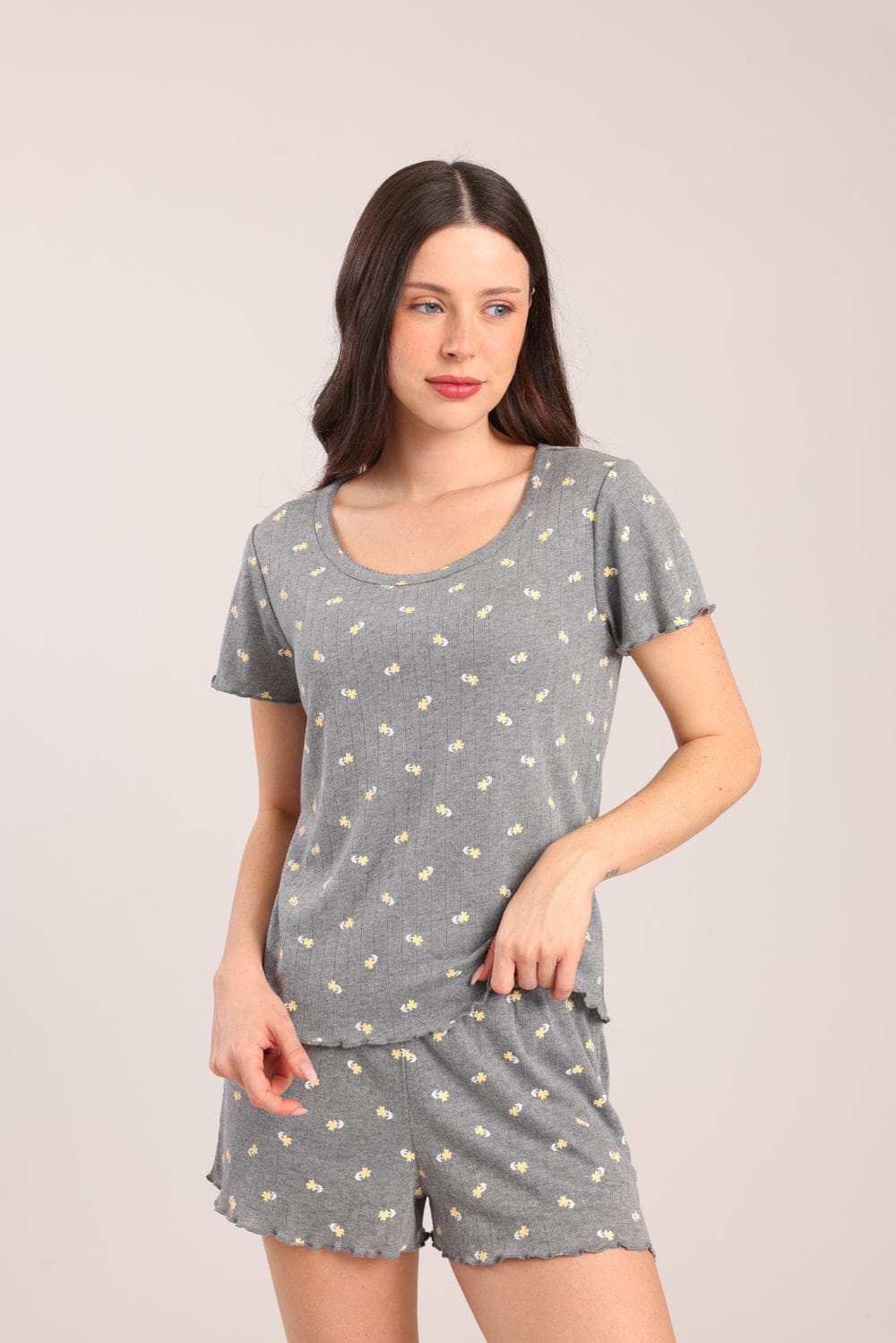 FOX נשים אחר פיג'מה קצרה עם הדפס פיג'מה קצרה עם הדפס