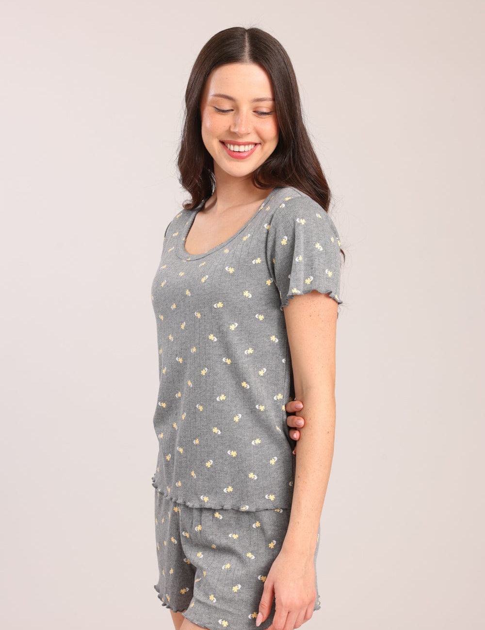 FOX נשים אחר פיג'מה קצרה עם הדפס פיג'מה קצרה עם הדפס