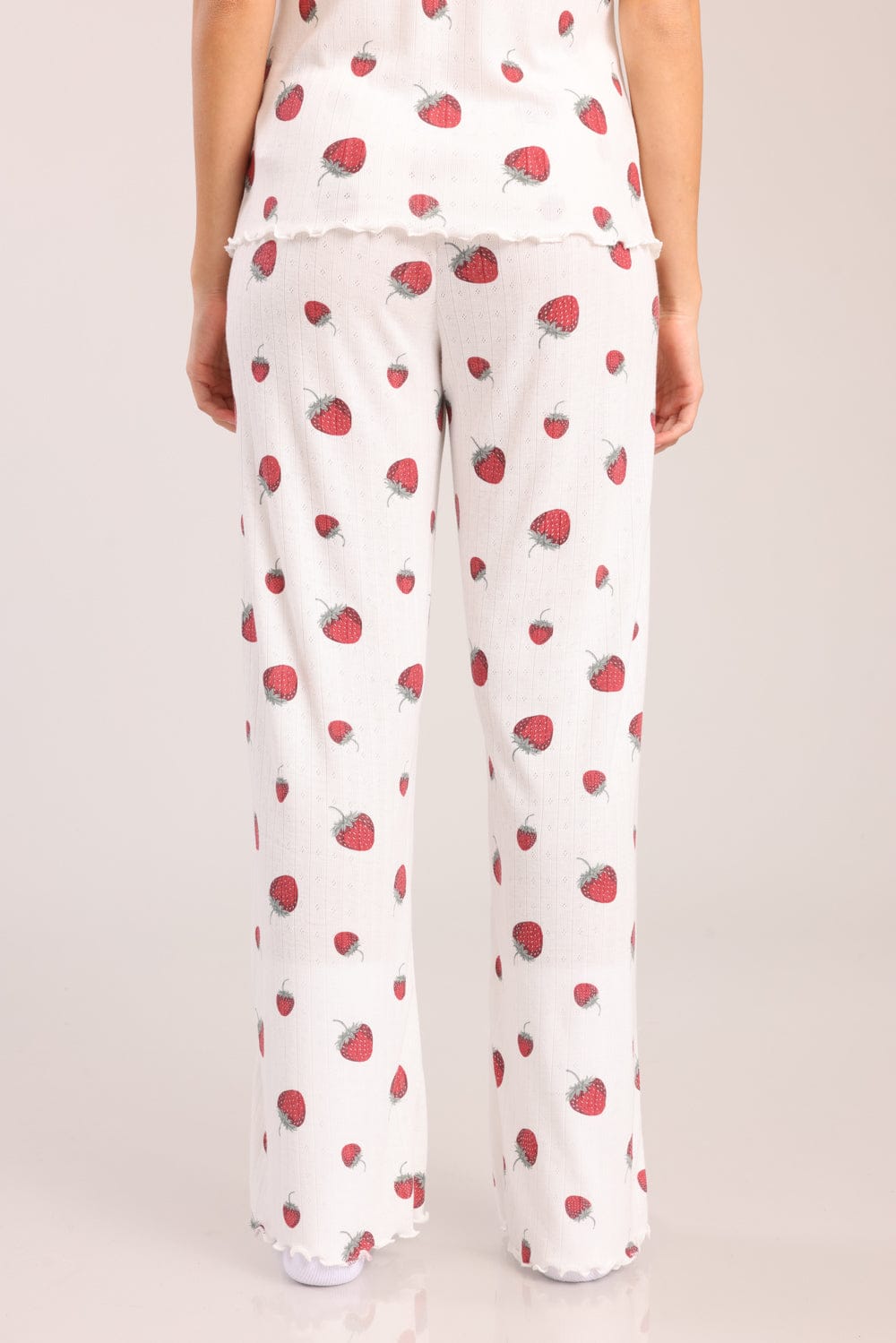 FOX נשים אחר פיג'מה עם הדפס תותים פיג'מה עם הדפס תותים