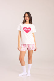 FOX נשים אחר פיג'מה ממותגת ברבי פיג'מה ממותגת ברבי