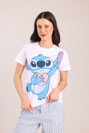 FOX נשים אחר פיג'מה ממותגת דיסני סטיץ' פיג'מה ממותגת דיסני סטיץ'