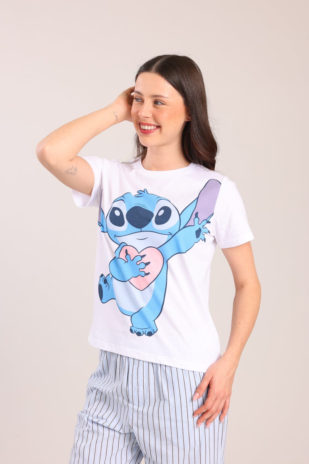 FOX נשים אחר פיג'מה ממותגת דיסני סטיץ' פיג'מה ממותגת דיסני סטיץ'