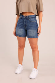 FOX נשים מכנסיים קצרים ג'ינס MOM קצר ג'ינס MOM קצר