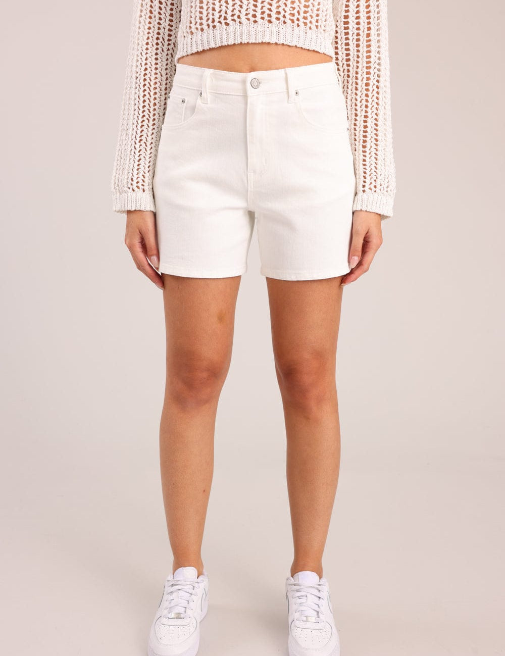 FOX נשים מכנסיים קצרים ג'ינס MOM קצר ג'ינס MOM קצר