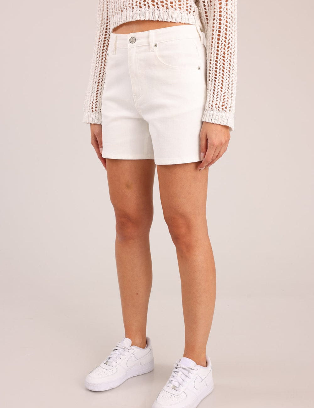 FOX נשים מכנסיים קצרים ג'ינס MOM קצר ג'ינס MOM קצר