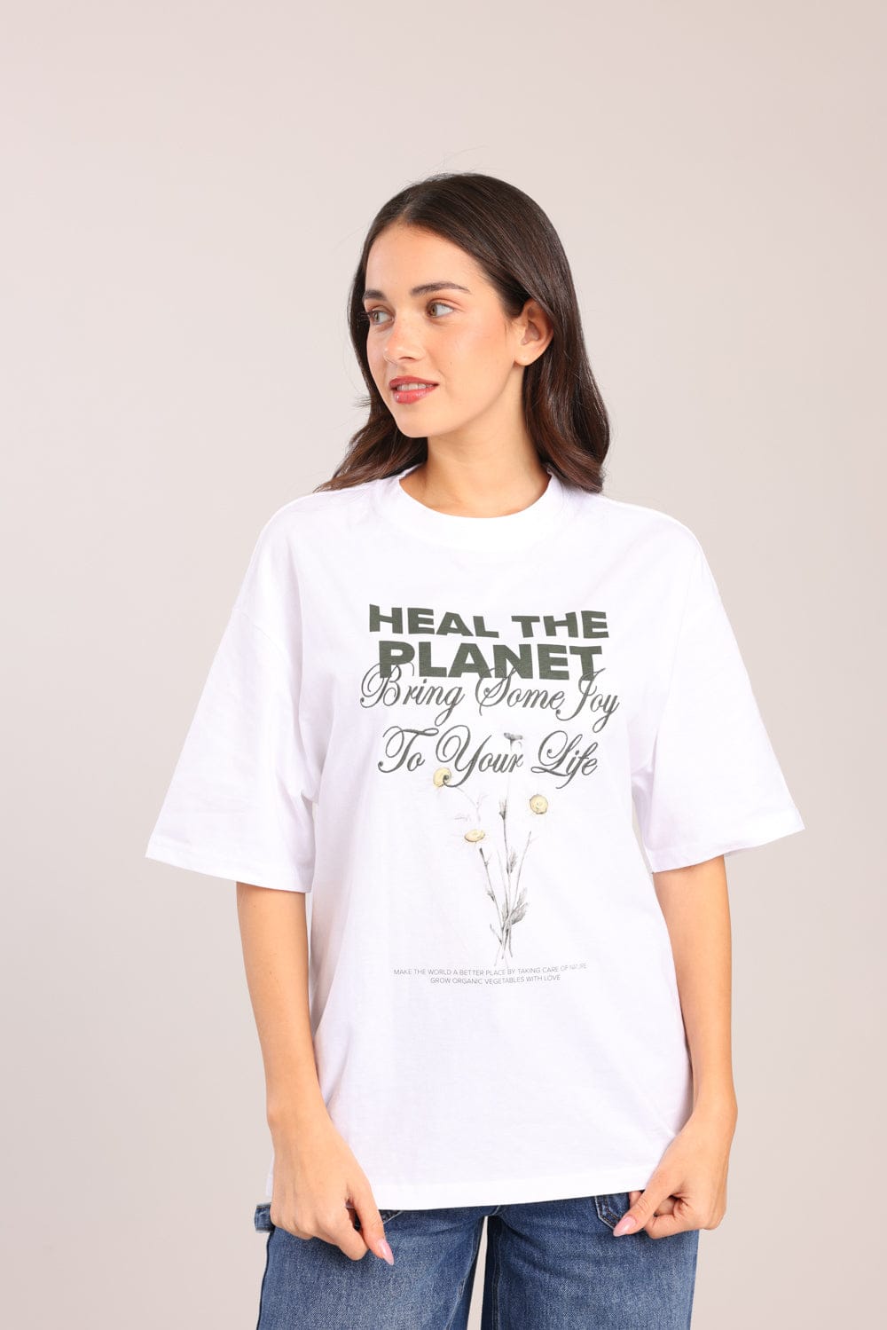 FOX נשים חולצה חולצה עם הדפס חולצה עם הדפס