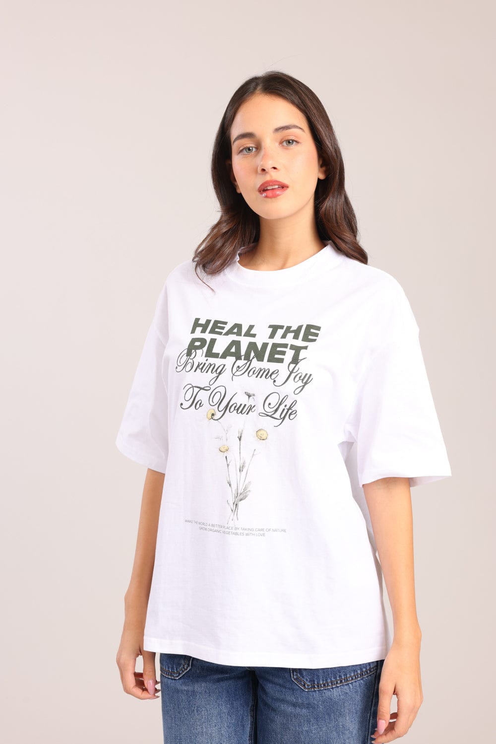 FOX נשים חולצה חולצה עם הדפס חולצה עם הדפס