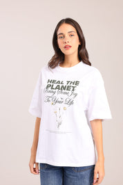 FOX נשים חולצה חולצה עם הדפס חולצה עם הדפס