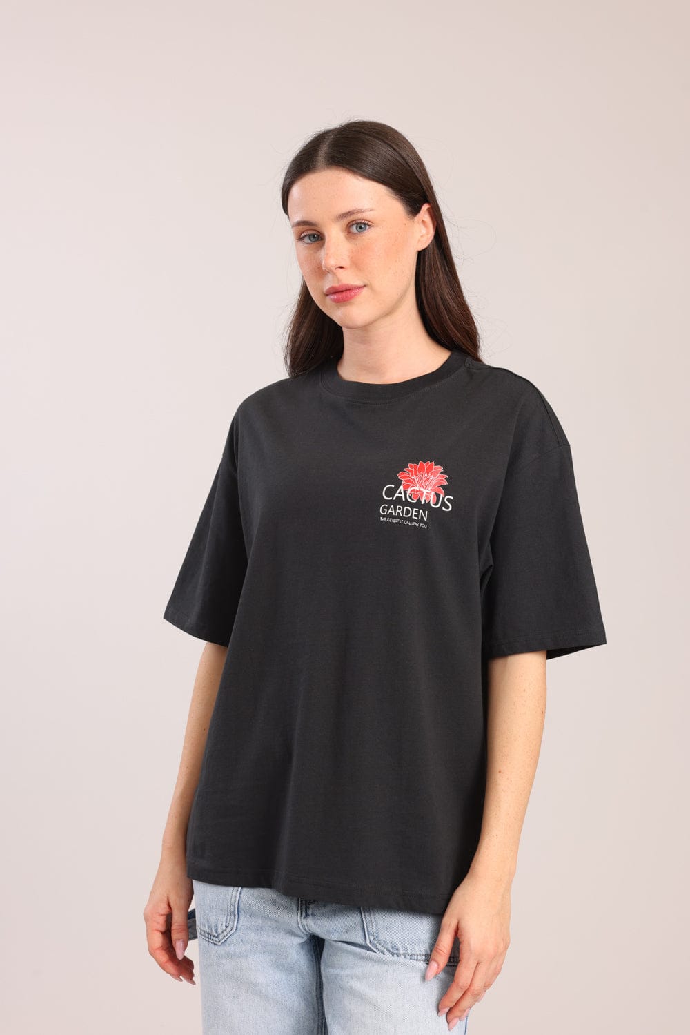 FOX נשים חולצה חולצה עם הדפס חולצה עם הדפס