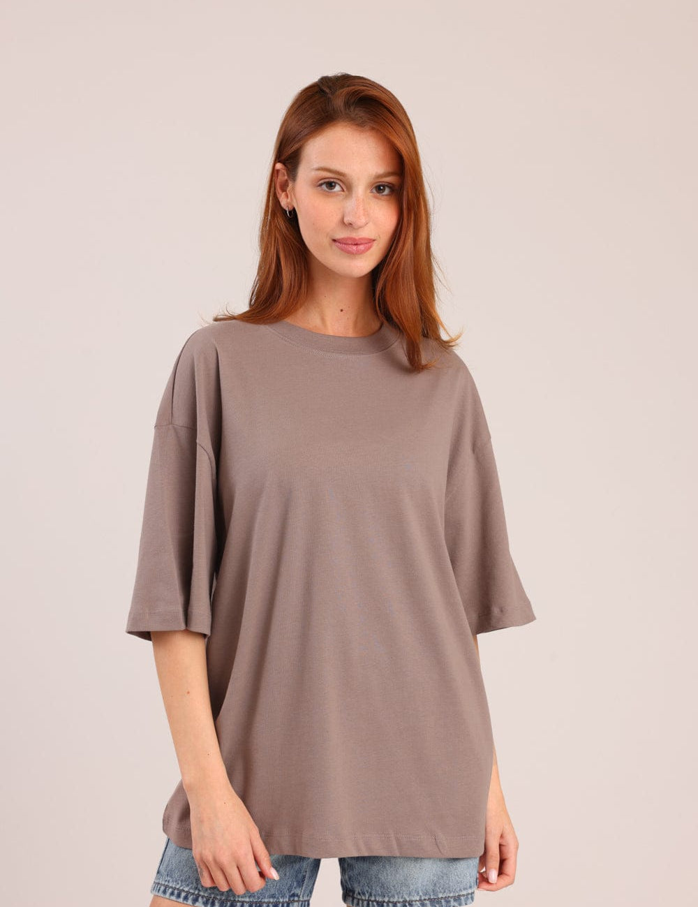 FOX FOX חולצה קצרה חולצת בייסיק אוברסייז חולצת בייסיק אוברסייז