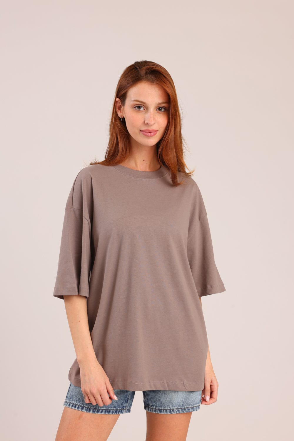 FOX FOX חולצה קצרה חולצת בייסיק אוברסייז חולצת בייסיק אוברסייז