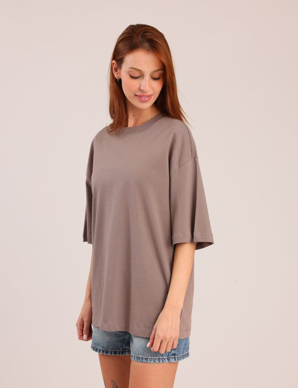 FOX FOX חולצה קצרה חולצת בייסיק אוברסייז חולצת בייסיק אוברסייז