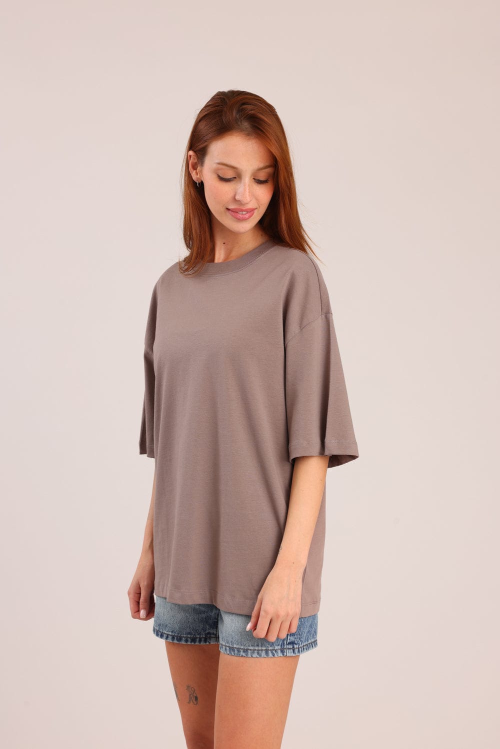 FOX FOX חולצה קצרה חולצת בייסיק אוברסייז חולצת בייסיק אוברסייז