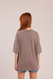 FOX FOX חולצה קצרה חולצת בייסיק אוברסייז חולצת בייסיק אוברסייז