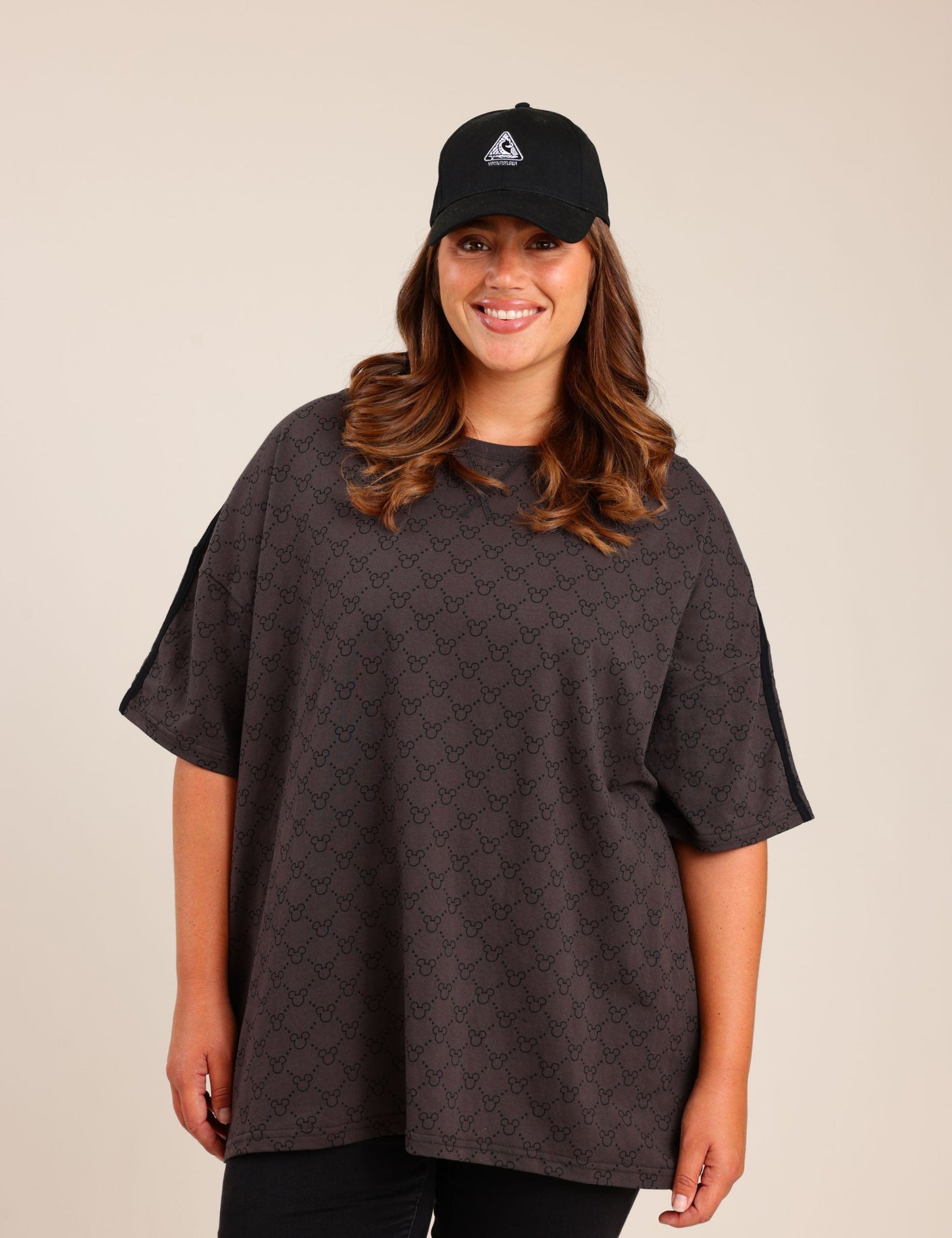 FOX פלאס נשים חולצה חולצה ממותגת דיסני | PLUS SIZE חולצה ממותגת דיסני | PLUS SIZE