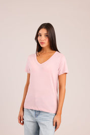 FOX נשים חולצה קצרה חולצת בייסיק חולצת בייסיק