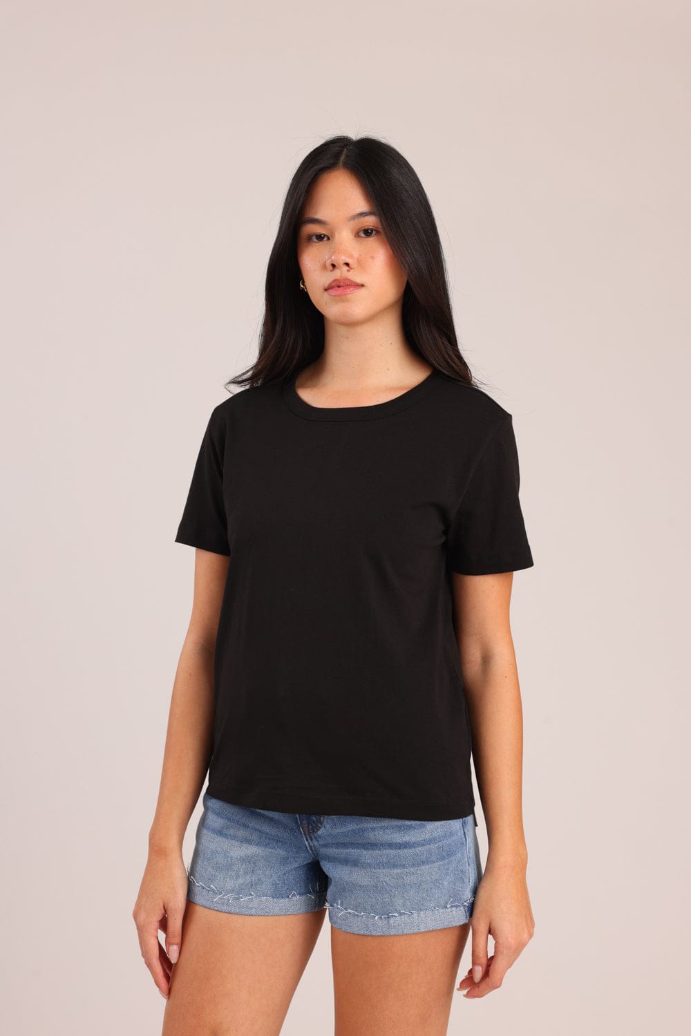 FOX נשים חולצה חולצת טישרט בייסיק עם צווארון עגול FOX | חולצת בייסיק | קנה עכשיו