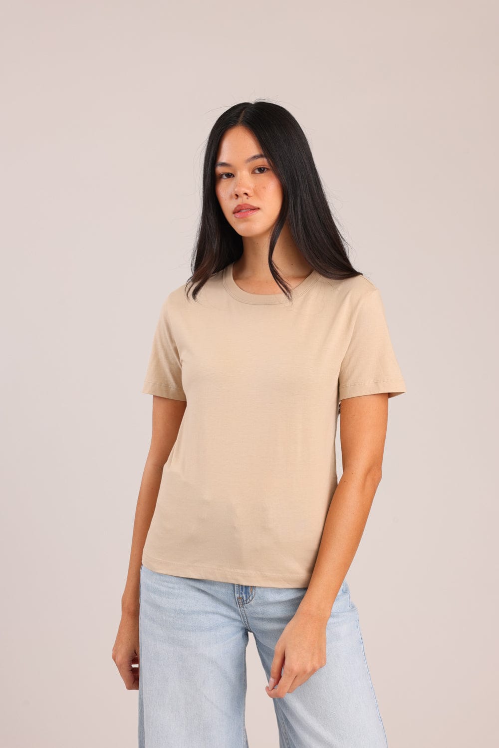 FOX נשים חולצה חולצת טישרט בייסיק עם צווארון עגול FOX | חולצת בייסיק | קנה עכשיו