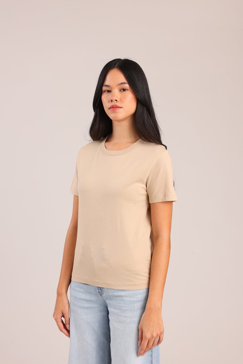 FOX נשים חולצה חולצת טישרט בייסיק עם צווארון עגול FOX | חולצת בייסיק | קנה עכשיו