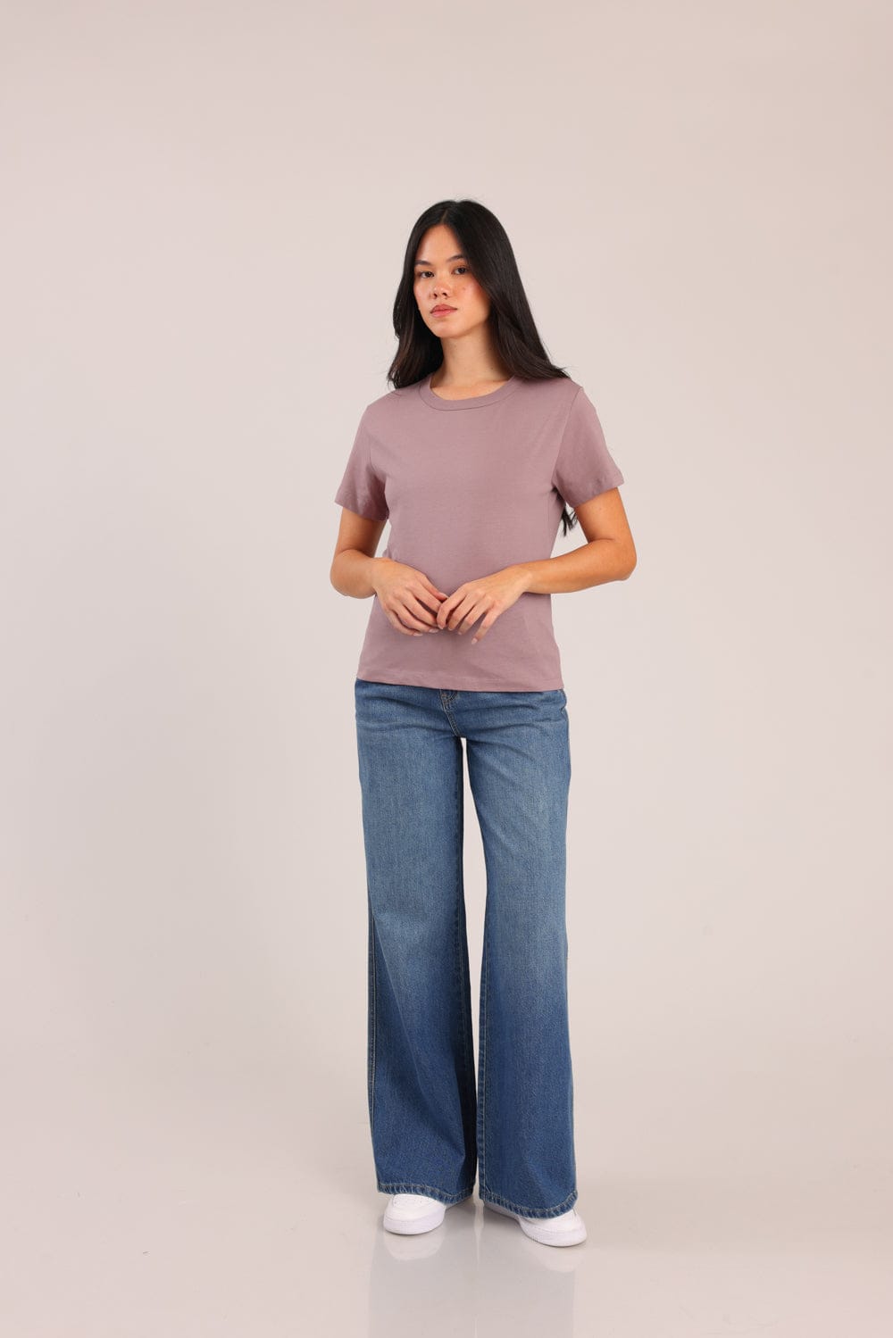 FOX נשים חולצה חולצת טישרט בייסיק עם צווארון עגול FOX | חולצת בייסיק | קנה עכשיו