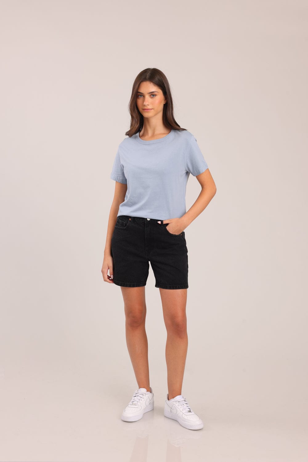 FOX נשים חולצה חולצת טישרט בייסיק עם צווארון עגול FOX | חולצת בייסיק | קנה עכשיו