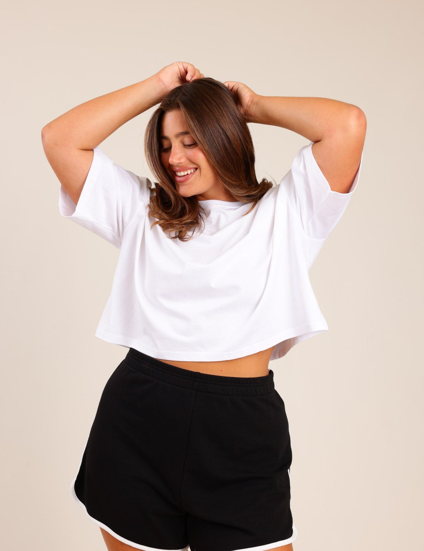FOX פלאס נשים חולצה חולצה חלקה | PLUS SIZE חולצה חלקה | PLUS SIZE