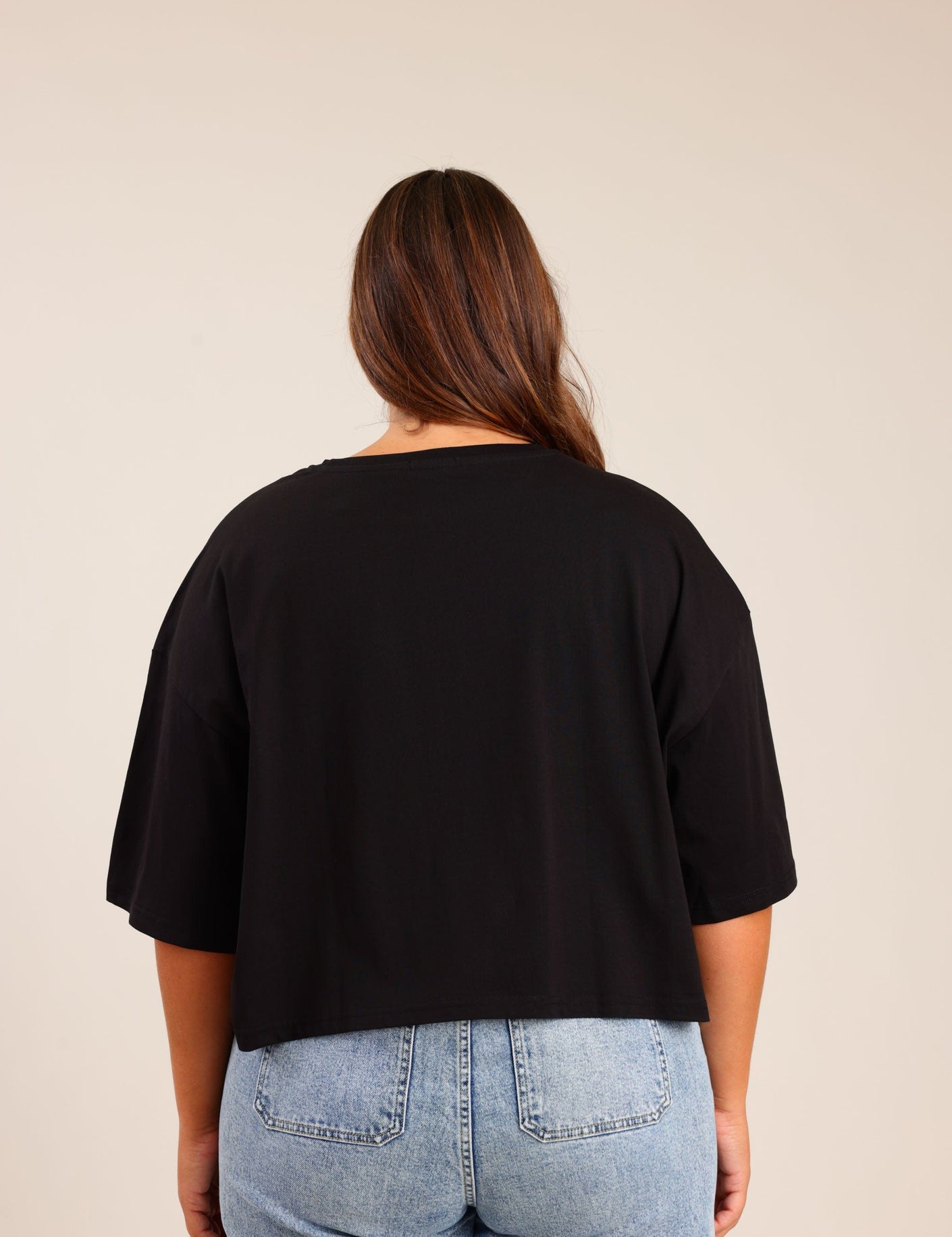 FOX פלאס נשים חולצה חולצה חלקה | PLUS SIZE חולצה חלקה | PLUS SIZE