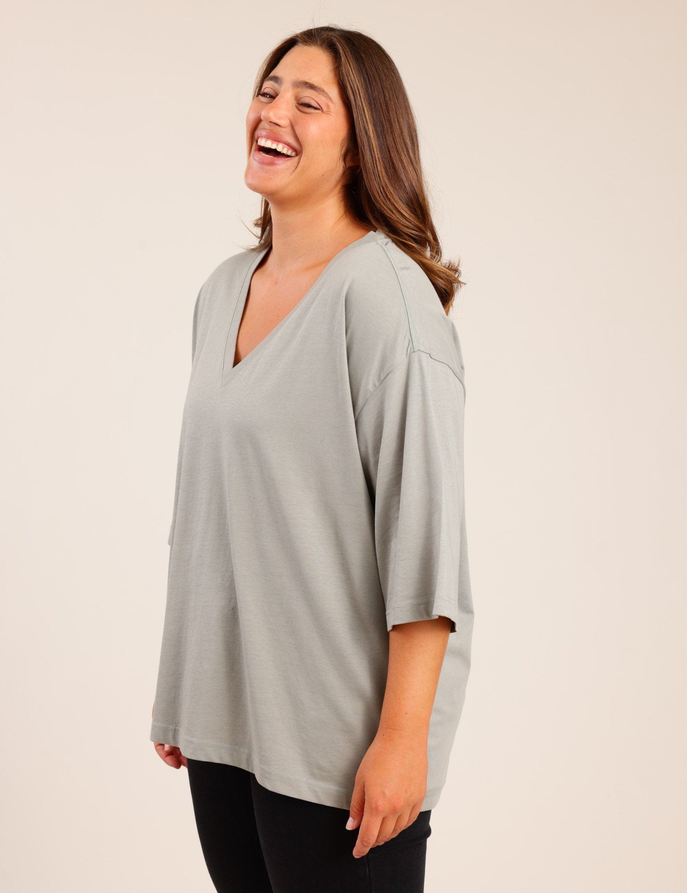 FOX פלאס נשים חולצה חולצה  | PLUS SIZE חולצה  | PLUS SIZE