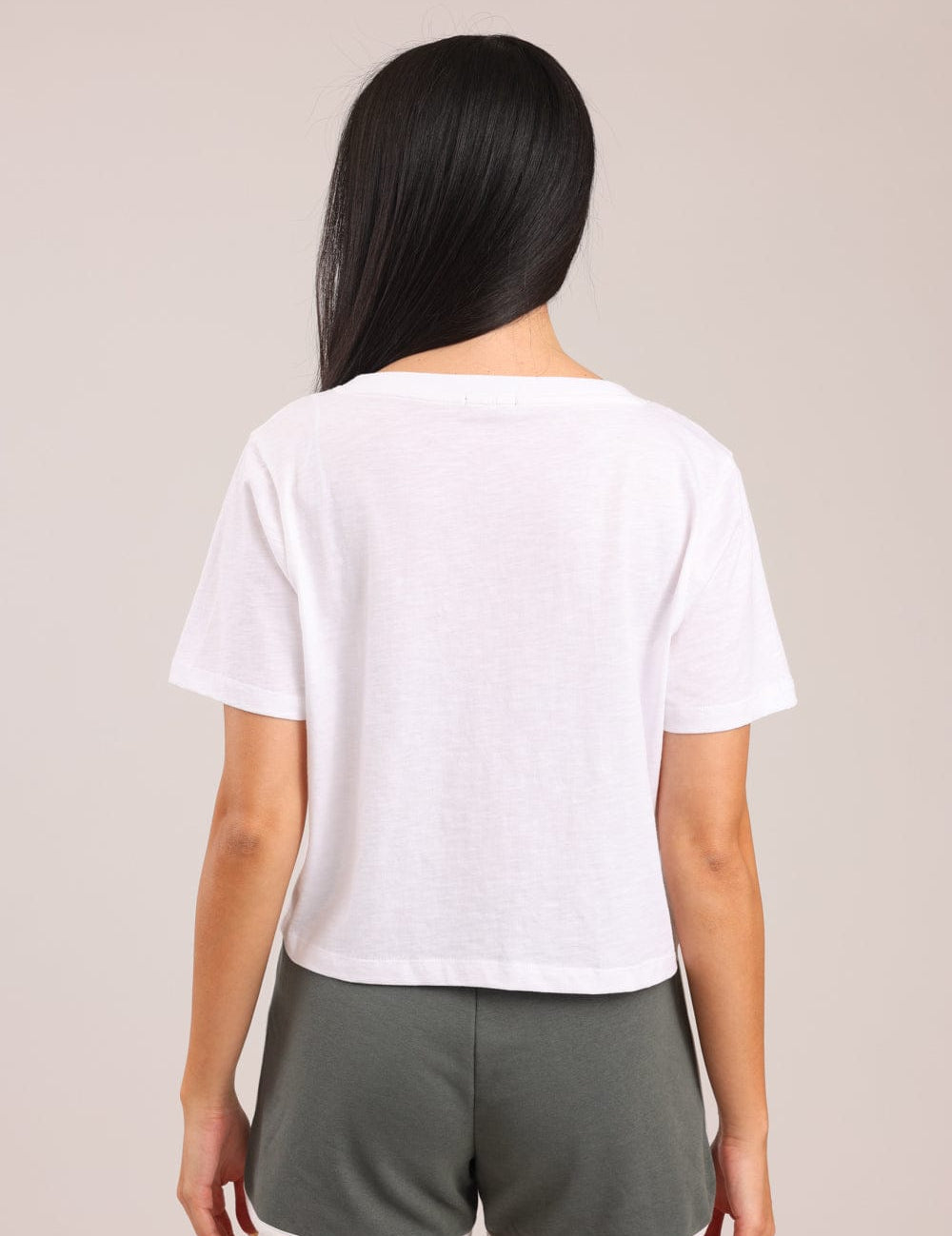 FOX נשים חולצה חולצת נשים V חלקה חולצת נשים V חלקה