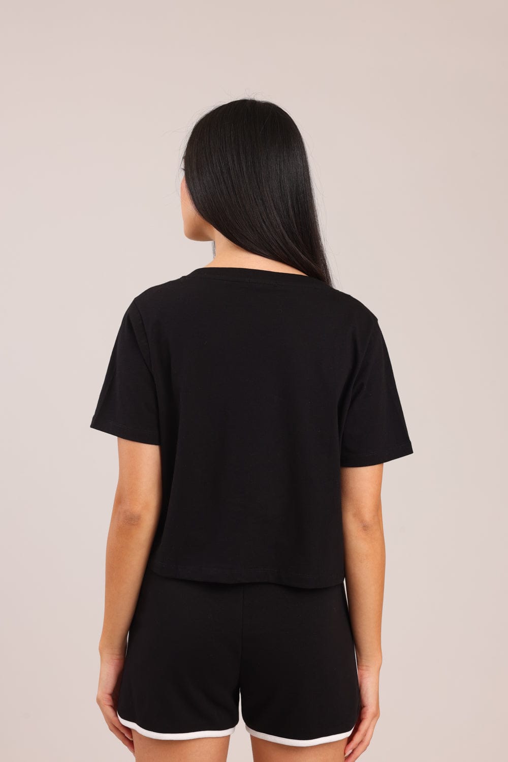 FOX נשים חולצה חולצת נשים V חלקה חולצת נשים V חלקה