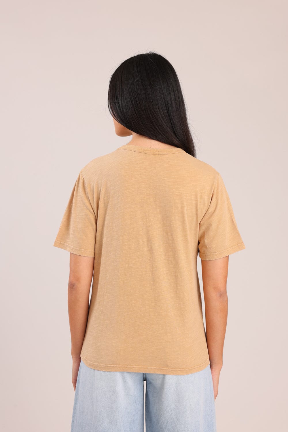 FOX נשים חולצה קצרה חולצת טריקו צווארון עגול חולצת טריקו צווארון עגול