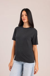 FOX נשים חולצה קצרה חולצת טריקו צווארון עגול חולצת טריקו צווארון עגול