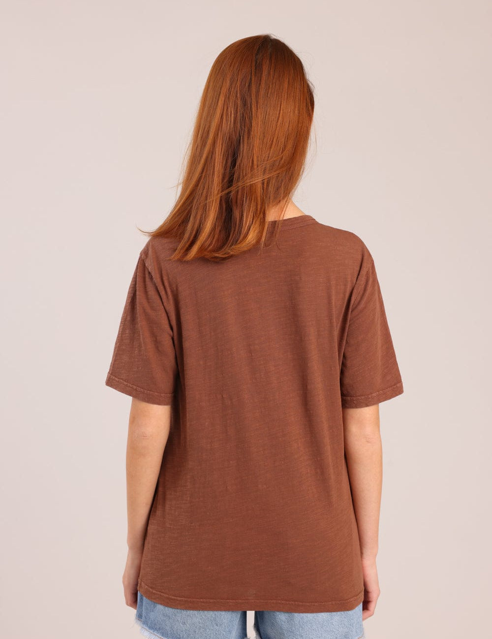 FOX נשים חולצה קצרה חולצת טריקו צווארון עגול חולצת טריקו צווארון עגול