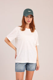 FOX נשים חולצה קצרה חולצת טריקו קצרה חלקה חולצת טריקו קצרה חלקה