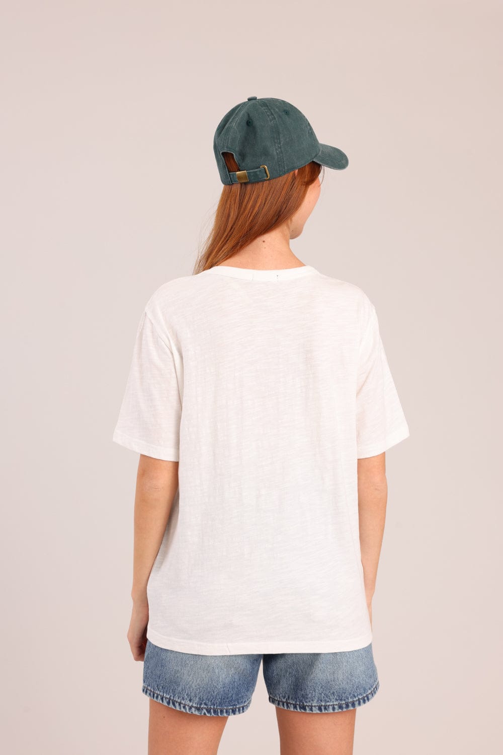 FOX נשים חולצה קצרה חולצת טריקו קצרה חלקה חולצת טריקו קצרה חלקה