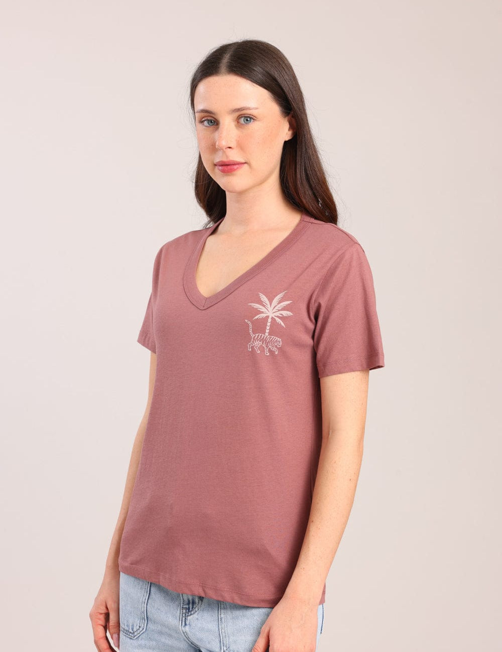 FOX נשים חולצה חולצה עם הדפס חולצה עם הדפס