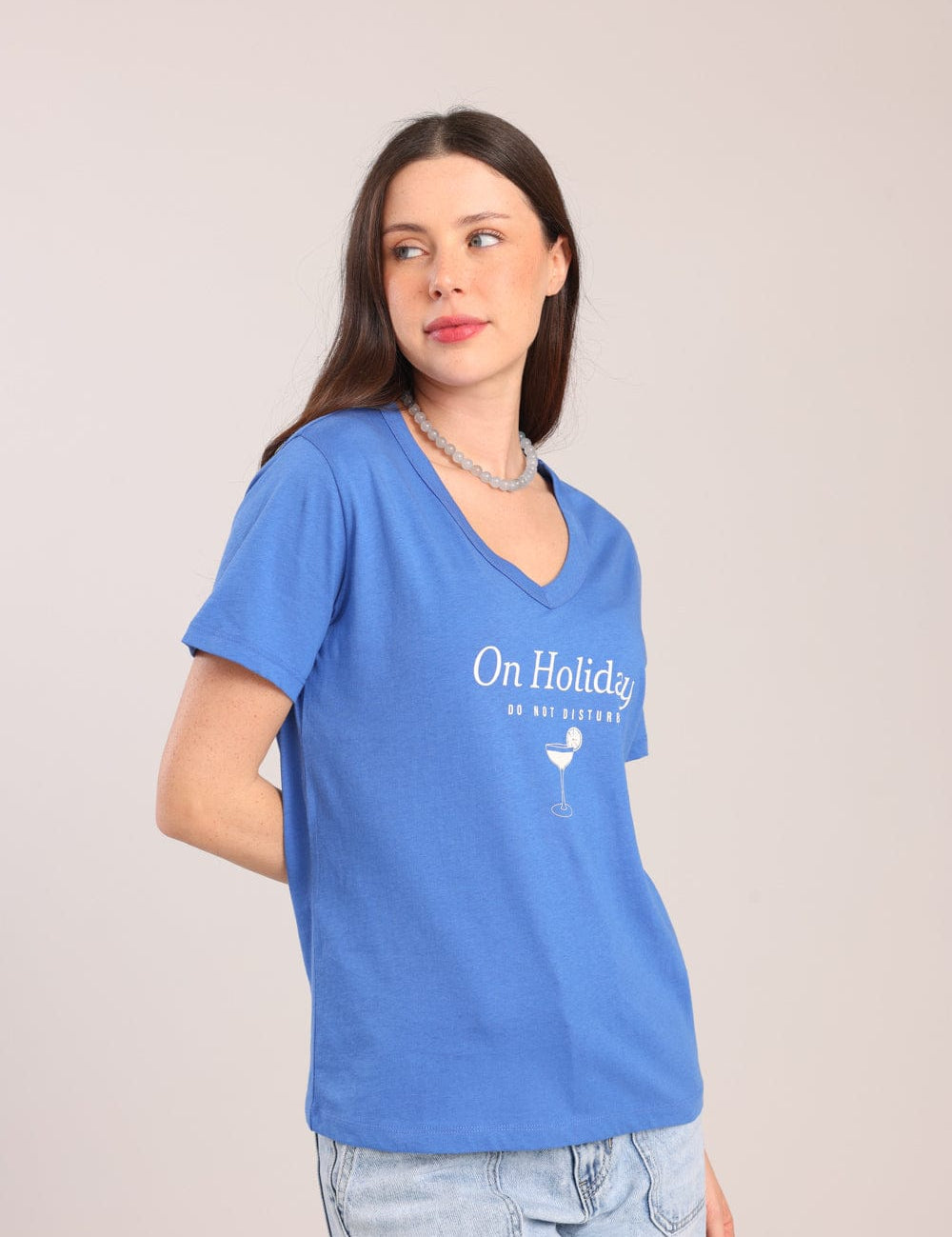 FOX נשים חולצה חולצת טישרט עם הדפס חולצת טישרט עם הדפס