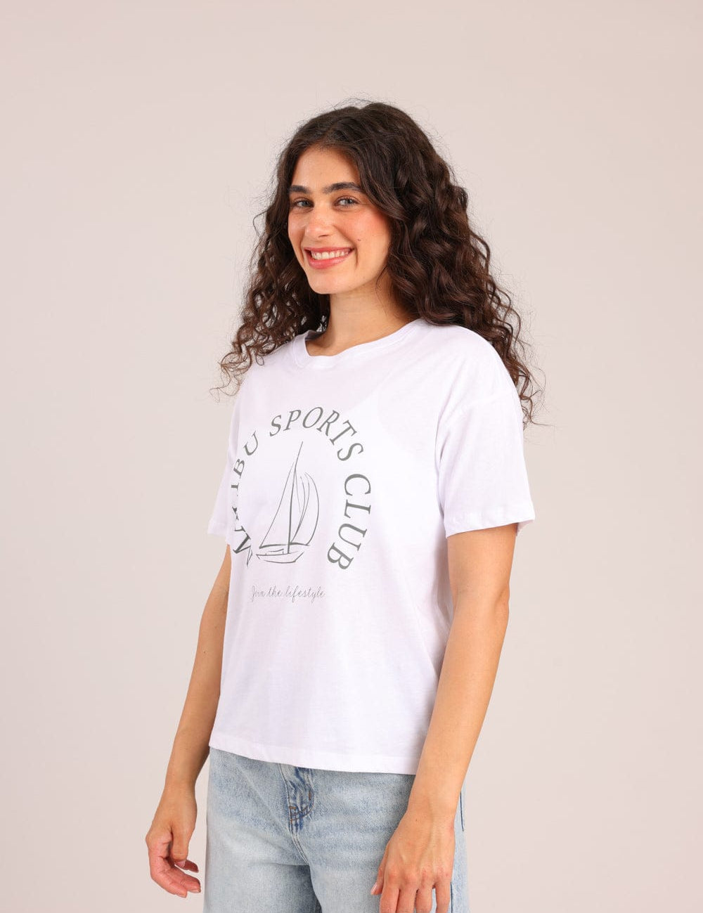 FOX נשים חולצה קצרה חולצה עם הדפס חולצה עם הדפס