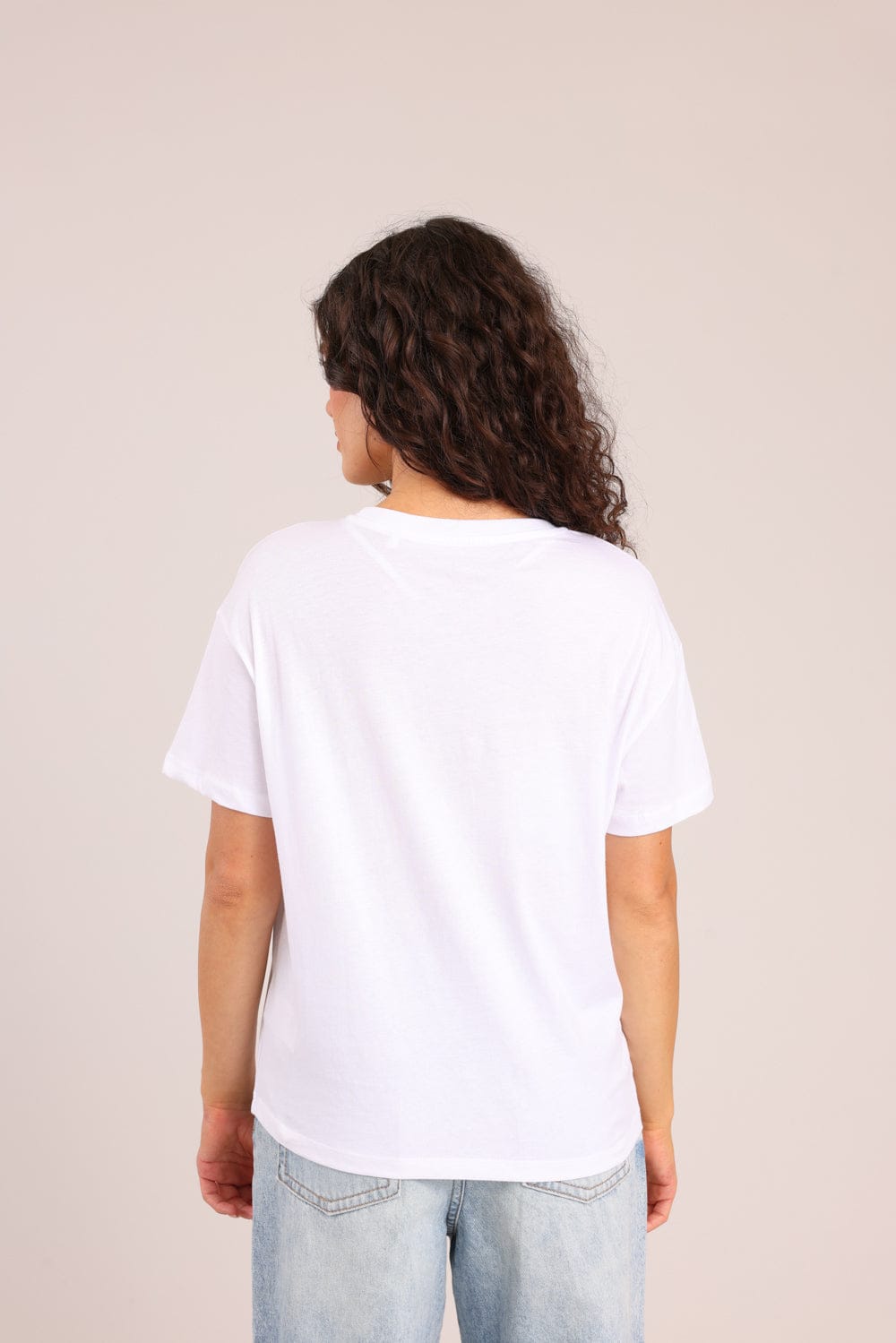 FOX נשים חולצה קצרה חולצה עם הדפס חולצה עם הדפס