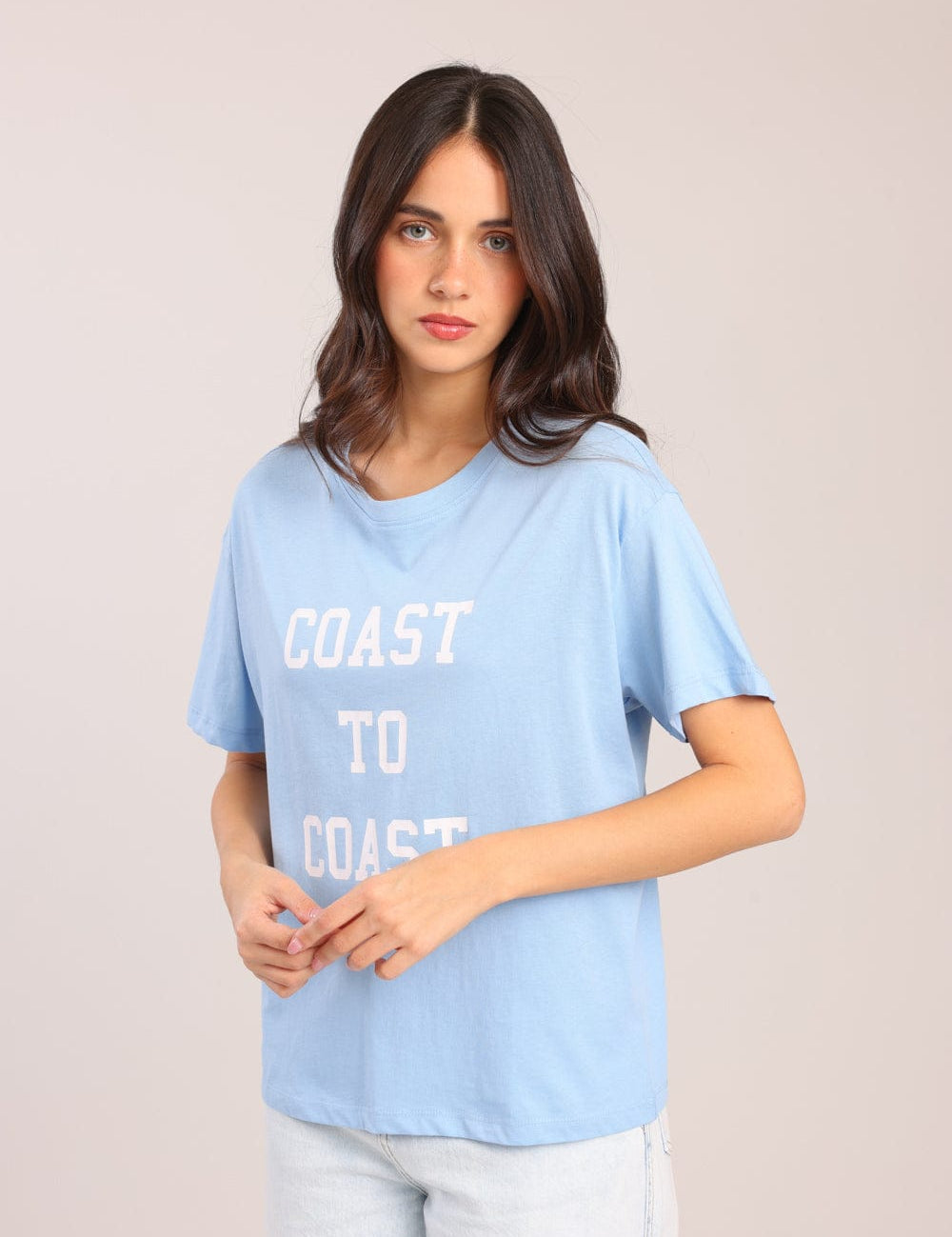 FOX נשים חולצה חולצת טריקו עם הדפס חולצת טריקו עם הדפס