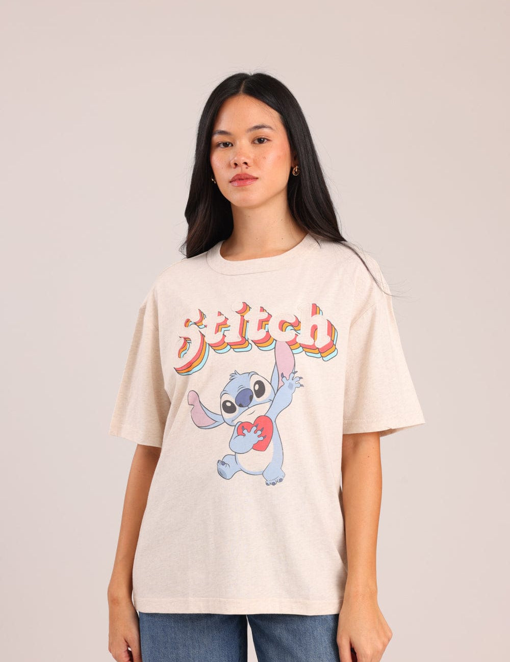 FOX נשים חולצה קצרה חולצה ממותגת סטיץ' חולצה ממותגת סטיץ'