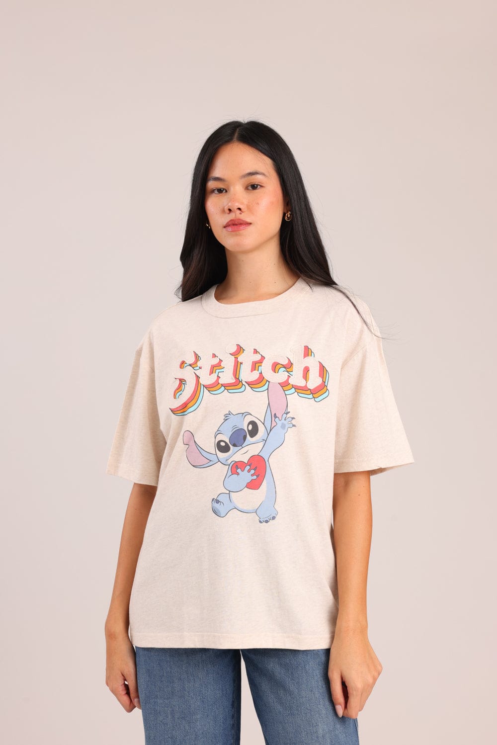 FOX נשים חולצה קצרה חולצה ממותגת סטיץ' חולצה ממותגת סטיץ'