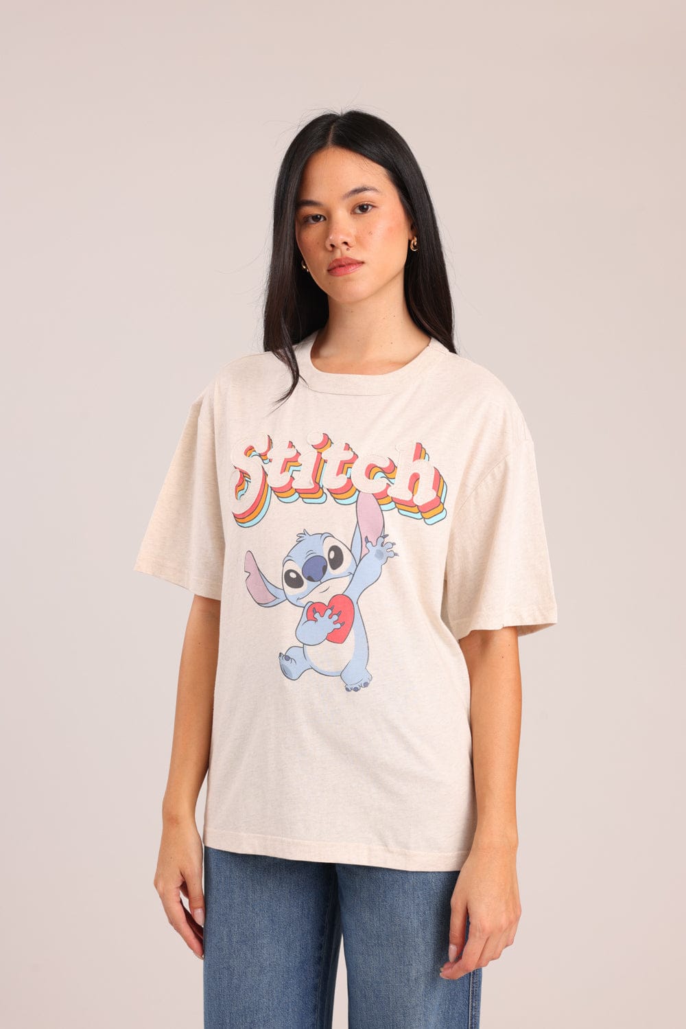 FOX נשים חולצה קצרה חולצה ממותגת סטיץ' חולצה ממותגת סטיץ'