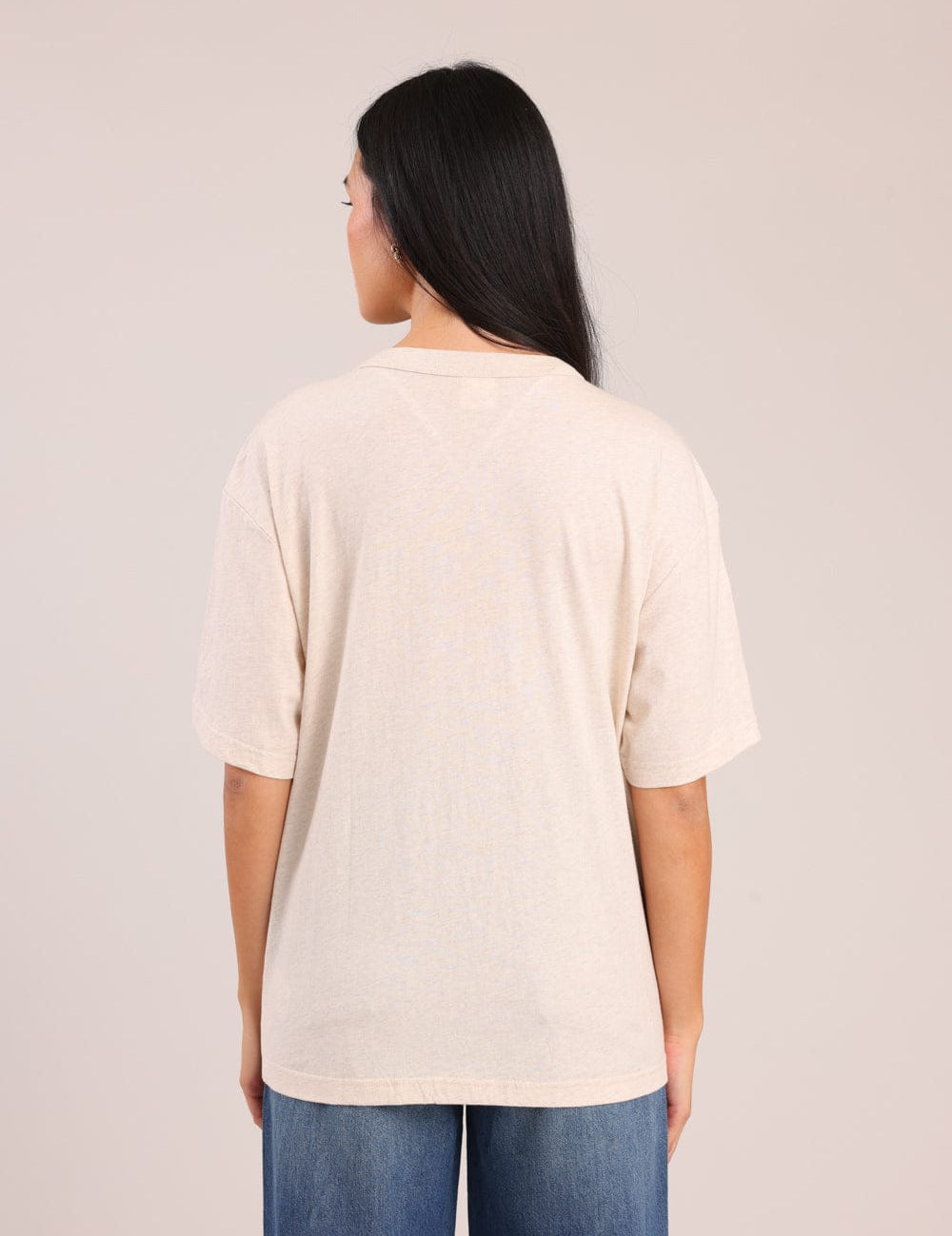 FOX נשים חולצה קצרה חולצה ממותגת סטיץ' חולצה ממותגת סטיץ'