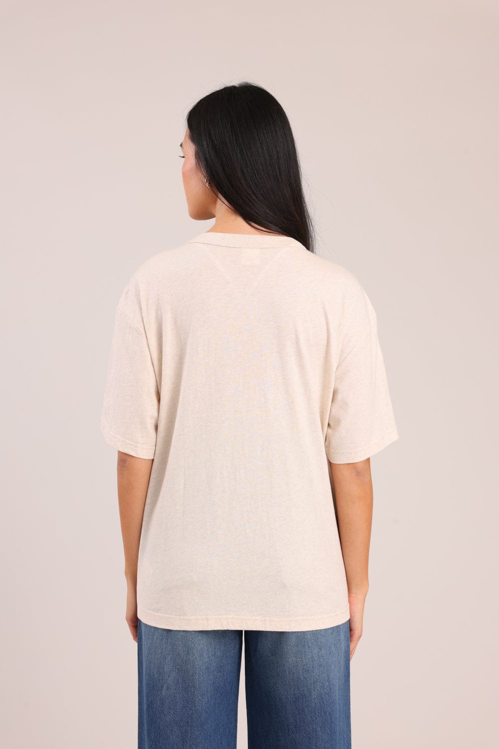 FOX נשים חולצה קצרה חולצה ממותגת סטיץ' חולצה ממותגת סטיץ'