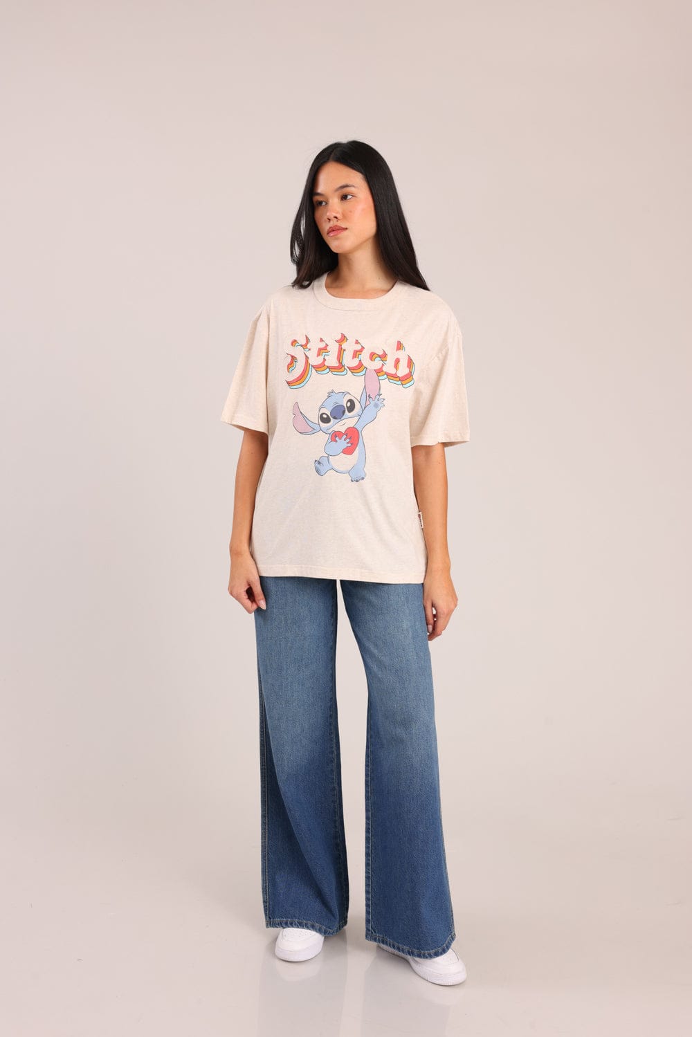 FOX נשים חולצה קצרה חולצה ממותגת סטיץ' חולצה ממותגת סטיץ'