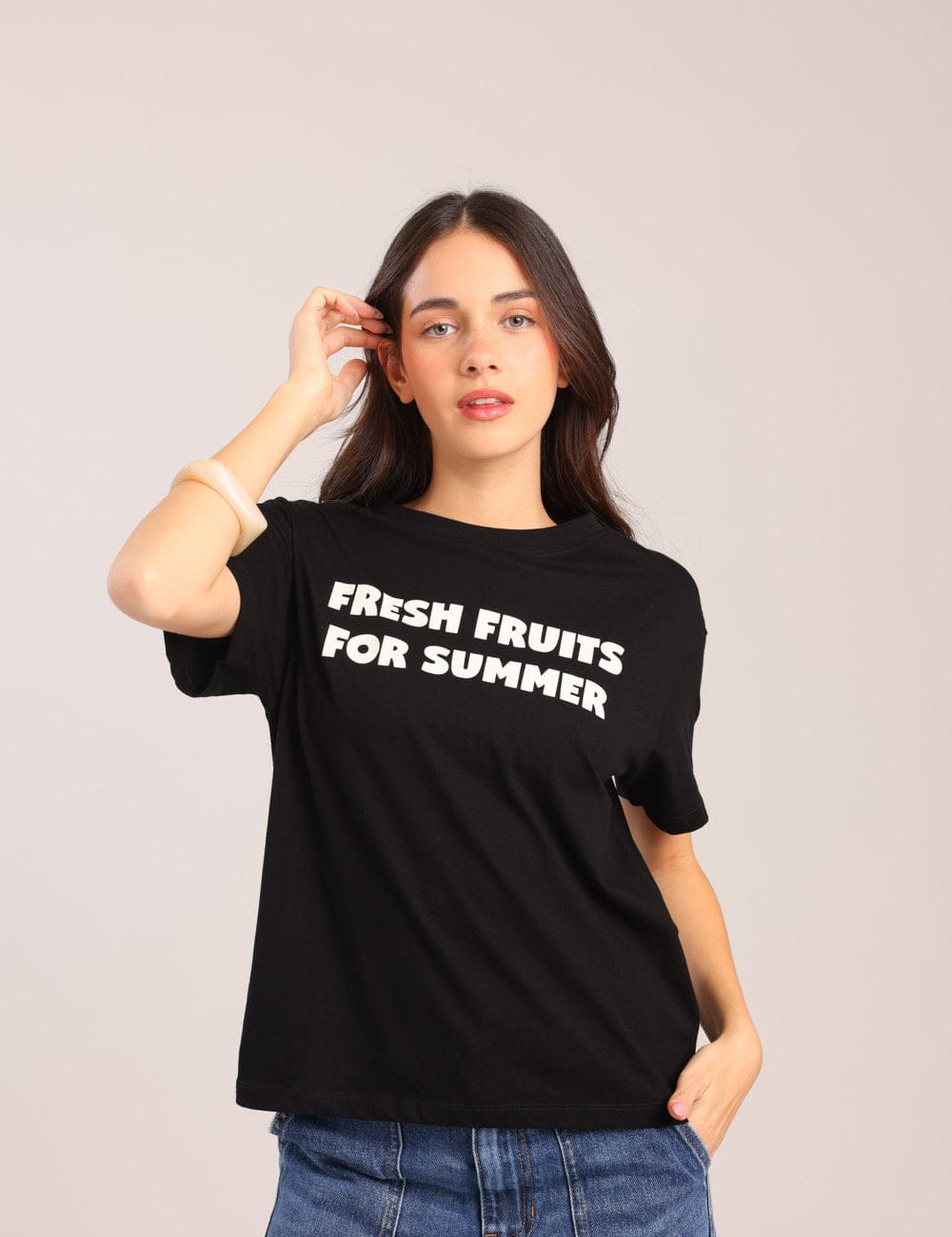 FOX נשים חולצה טישרט נשים עם הדפס טישרט נשים עם הדפס