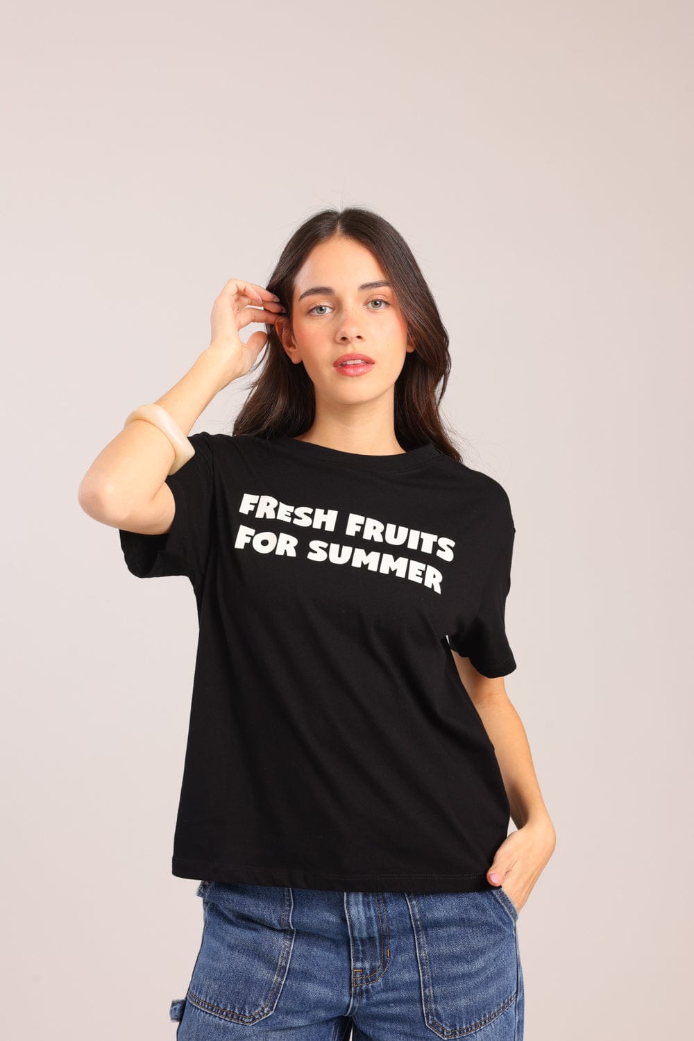 FOX נשים חולצה טישרט נשים עם הדפס טישרט נשים עם הדפס